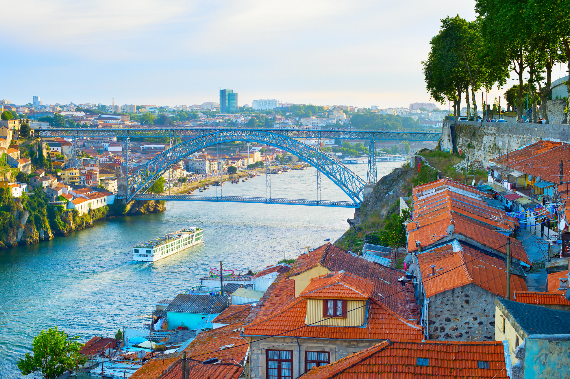 Cruise ship. Douro river. Porto